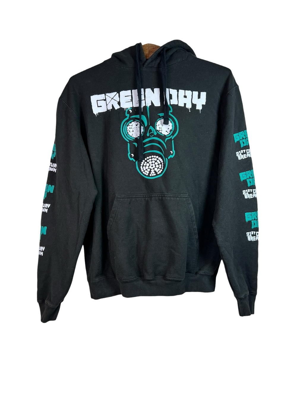 Green Day 21st Century Breakdown 2009 Hoodie Sweatshirt Size M Black Unisex